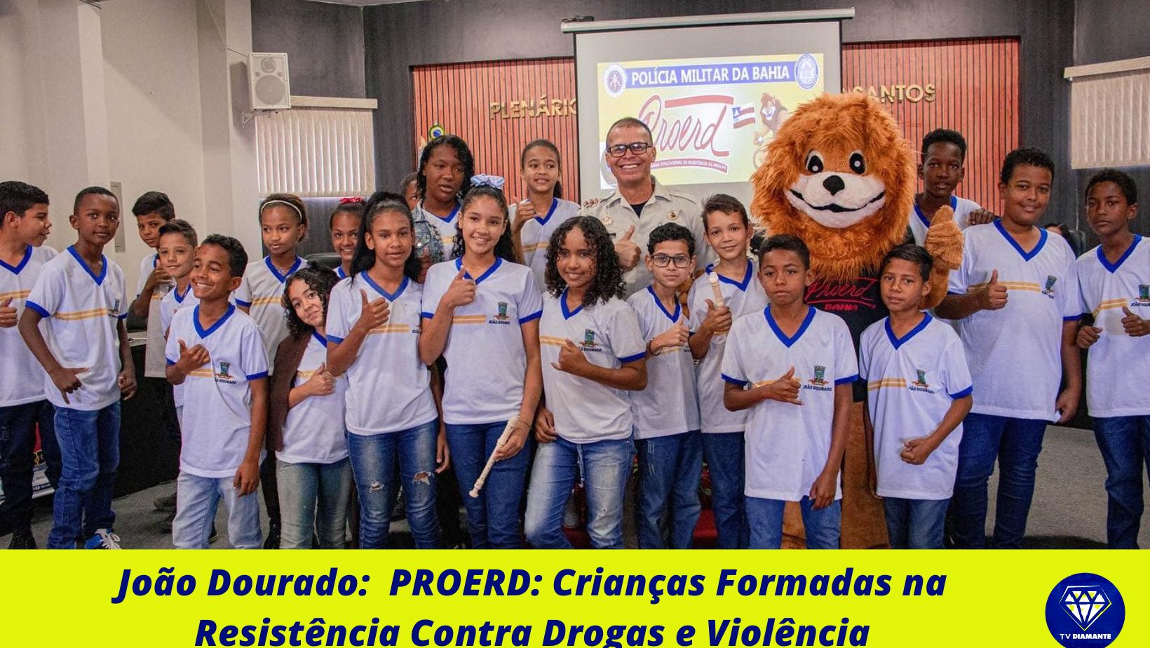 João Dourado:  PROERD: Crianças Formadas na Resistência Contra Drogas e Violência