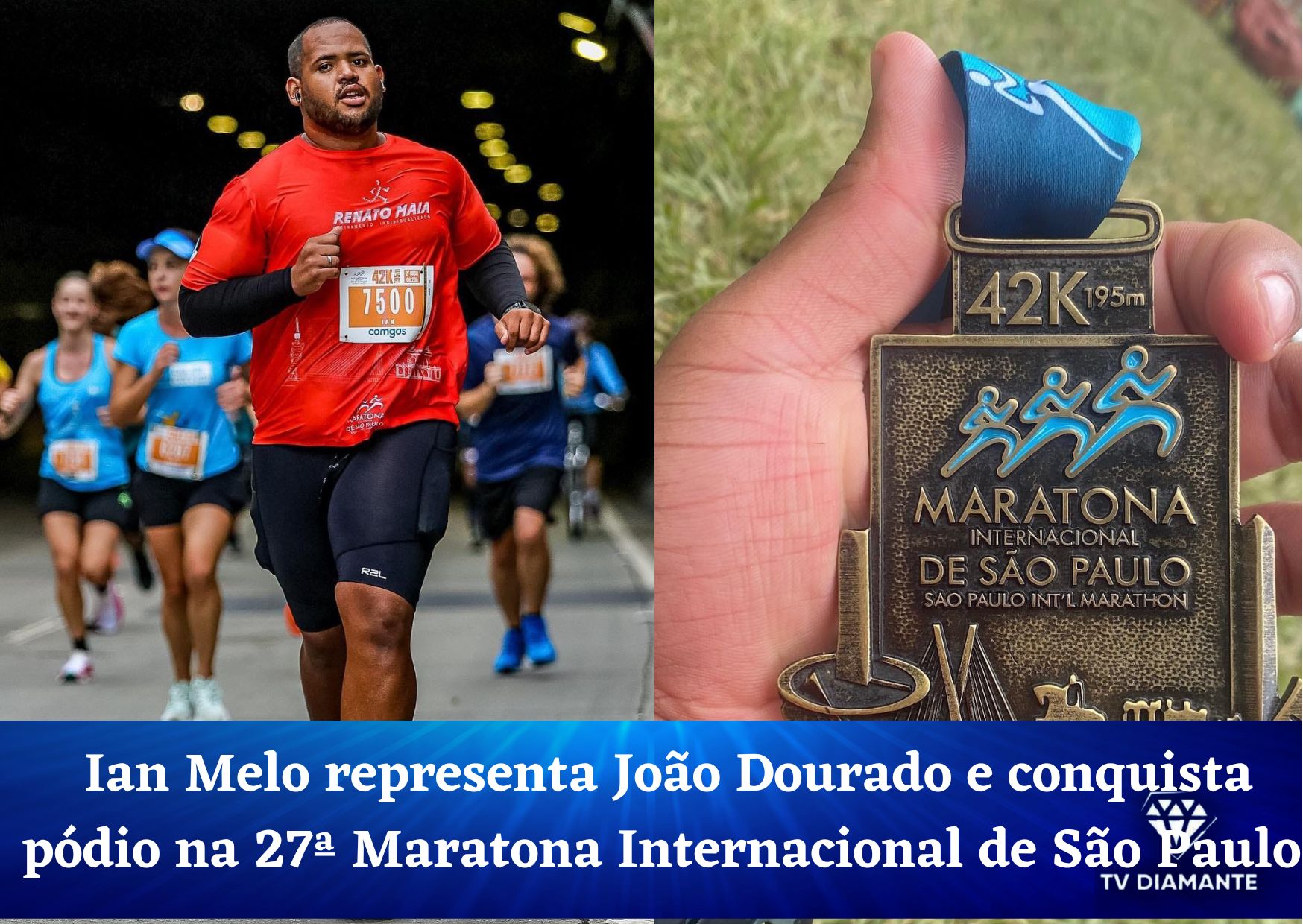 an Melo representa João Dourado e conquista pódio na 27ª Maratona Internacional de São Paulo