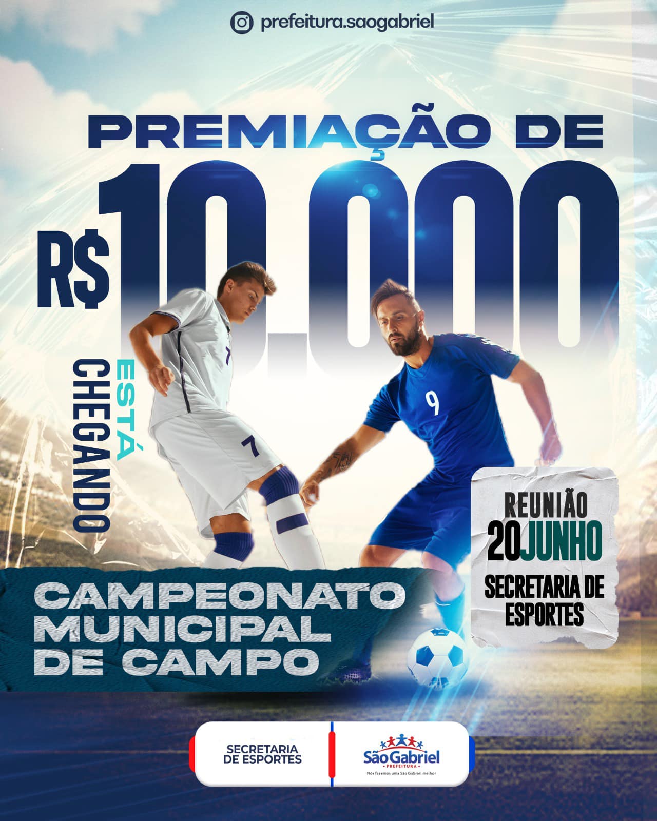 Cidade de São Gabriel se prepara para o Campeonato Municipal de Futebol 2023 com apoio da Prefeitura e Secretaria de Esportes